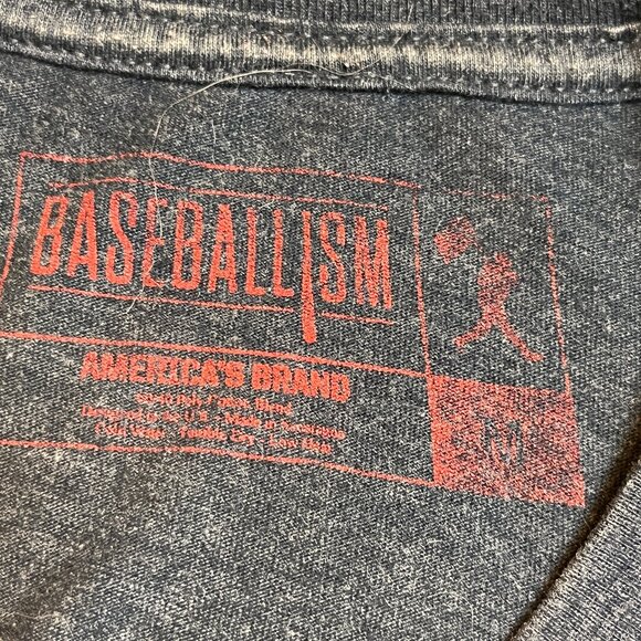 Baseballism Major League t-shirt cleveland Indians Dark Grey Size M Jobu's Rum - Picture 5 of 7